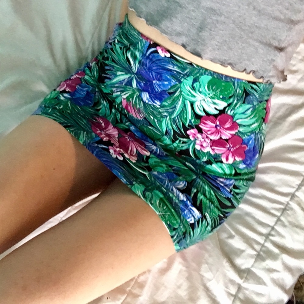 Delia's Tropical Floral Miniskirt